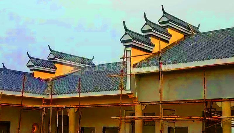 仿古瓦古建屋面效果圖(圖1)