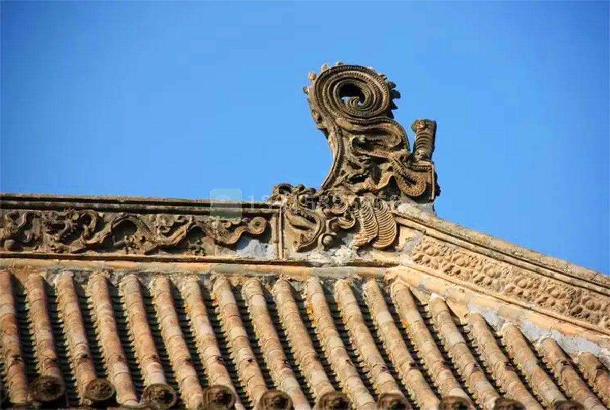 寺廟建筑中琉璃瓦配件龍吻的作用(圖1)